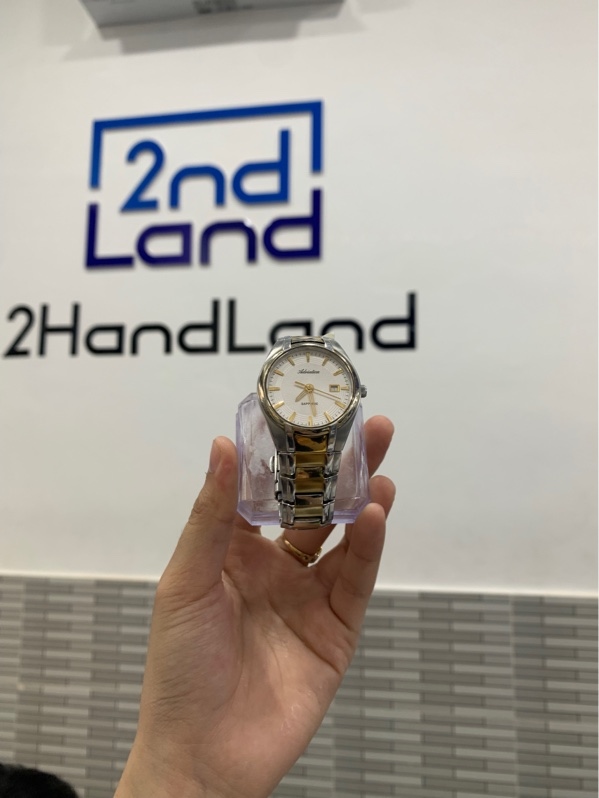 Đồng hồ Adriatica A3151.2113Q - 28mm - Màu trắng - Ngoại hình: 96% - Trầy xước nhiều + oxy hóa - Kèm mắt nối