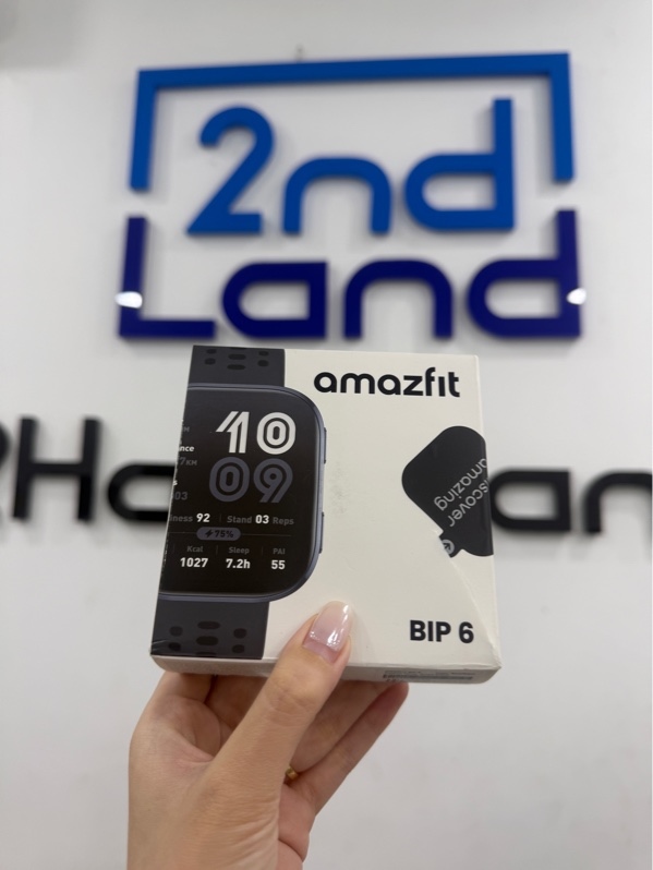 Đồng hồ Amazfit bip 6 - Màu xám - Ngoại hình 97% - Trầy xước viền - Kèm Box , sạc