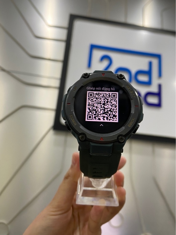 Đồng hồ Amazfit T-Rex Pro - 47,7mm - Màu xanh - Ngoại hình: 97% - Kèm sạc + 2 bộ dây đeo