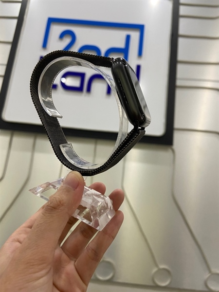 Đồng hồ Apple Watch SE Gen 1/44mm - GPS - VN/A - Bản nhôm - Màu đen - Pin 81% - Ngoại hình: 97% - Màn xước mèo - Kèm sạc 1