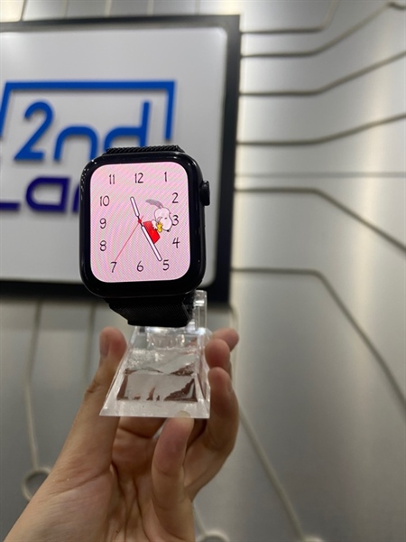 Đồng hồ Apple Watch SE Gen 1/44mm - VN/A - GPS - Pin89% - Viền nhôm - Màu đen - Ngoại hình: 97% - màn xước , màn đánh kính - Kèm sạc
