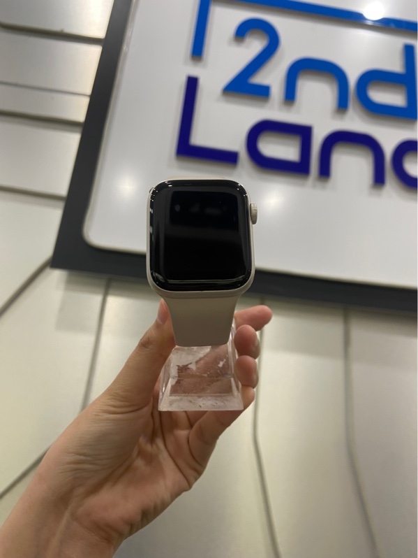 Đồng hồ Apple Watch Se Gen 2/44mm - GPS - Pin 87% - Viền nhôm - Màu trắng - Ngoại hình: 98% - Kèm Box + sạc