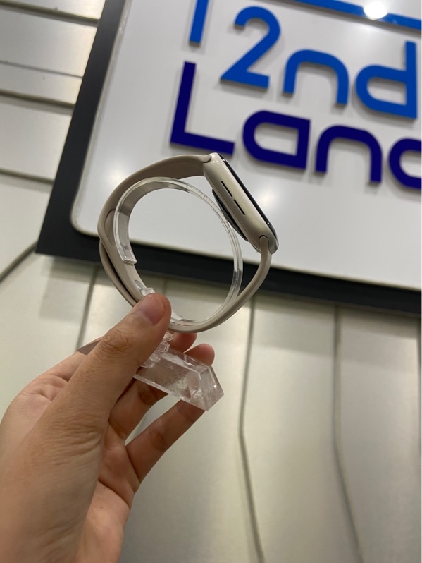 Đồng hồ Apple Watch Se Gen 2/44mm - GPS - Pin 87% - Viền nhôm - Màu trắng - Ngoại hình: 98% - Kèm Box + sạc