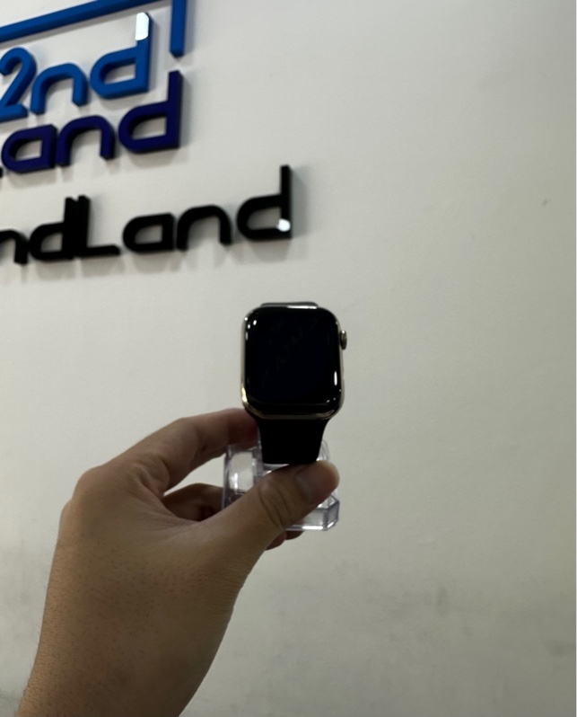 Đồng hồ Apple Watch Seirres 7/45mm - LL/A - Bản LTE không hỗ esim - Pin 100% thay new - Viền thép - Màu gold - Ngoại hình 98% - Kèm sạc