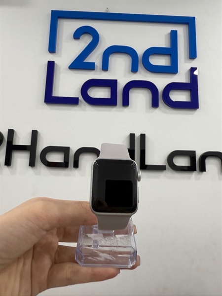 Đồng hồ Apple Watch Series 3 - 38mm - LL/A - GPS - Bản nhôm - Màu trắng - Pin 91% - Ngoại hình 97% - màn ám xanh nhẹ - Kèm sạc