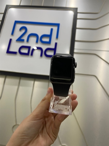 Đồng hồ Apple Watch Series 3/38mm - LL/A - GPS - Pin 84% - Viền nhôm - Màu đen - Ngoại hình: 97% - Màn xước - Kèm sạc