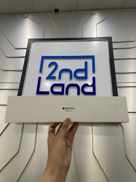 Đồng hồ Apple Watch Series 3/38mm - VN/A - GPS - Pin 94% đã thay - Viền nhôm - Màu đen - Ngoại hình: 97% - Màn ám xanh - Kèm Box 3