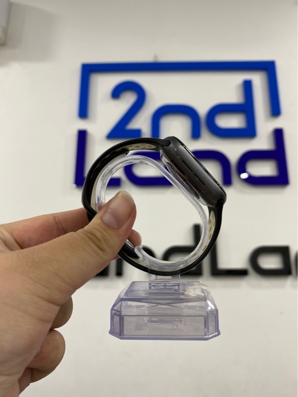 Đồng hồ Apple Watch Series 4 - 44mm - GPS - Bản nhôm - Màu đen - Pin 92% - Ngoại hình xấu - Màn ép kính, nhiều đốm mực - Kèm sạc linh kiện