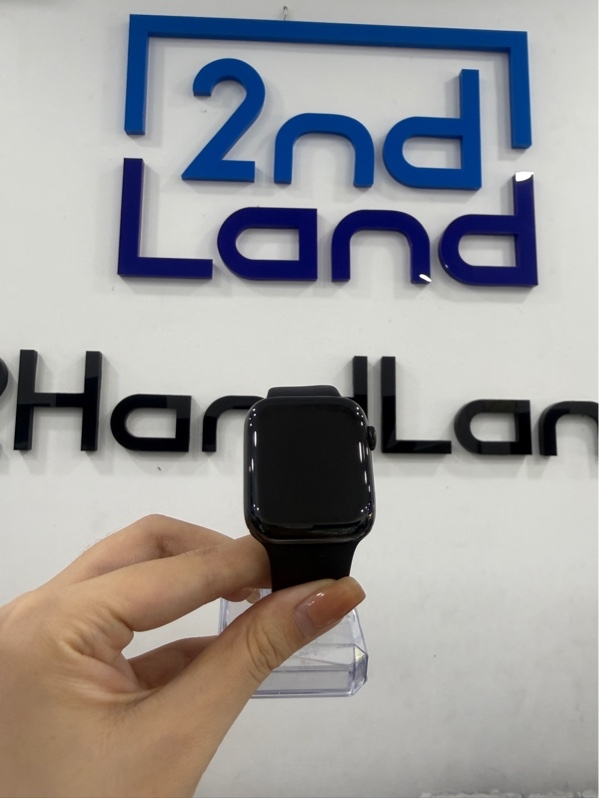 Đồng hồ Apple Watch Series 4 - 44mm - LL/A - LTE không esim VN - Bản thép - 16Gb - Màu xám - Pin thay 100% - Ngoại hình 97% - Màn ám xanh , màn ép kính , trầy , viền trầy - Kèm sạc