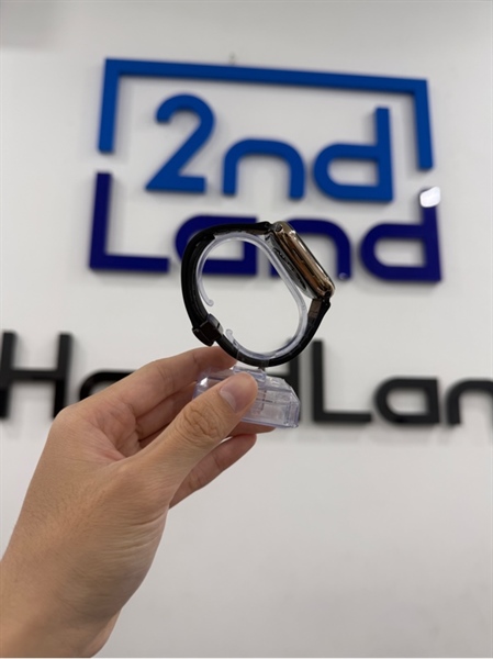 Đồng hồ Apple Watch Series 4 - 44mm - ZA/A - LTE có esim VN - Bản thép - Màu vàng - Pin thay 100% - Ngoại hình 97% - Màn ép kính, viền trầy - Kèm sạc 2