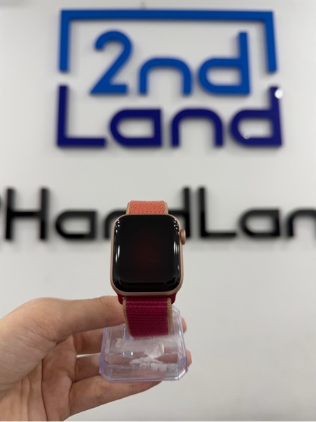 Đồng hồ Apple Watch Series 5 (A2156) - 40mm - ZA/A - LTE có esim VN - Màu hồng - Pin 96% - Ngoại hình 97% - Màn cháy ám xanh , viền trầy - Kèm sạc