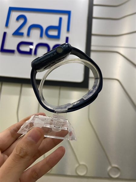 Đồng hồ Apple Watch Series 6/44mm - AE/A - GPS - Pin 91% - Viền nhôm - Màu xanh - Ngoại hình: 98% - Màn ám xanh nhẹ, ép kính - Body 2