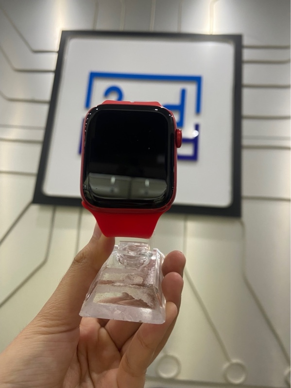 Đồng hồ Apple Watch Series 6/44mm - GPS - Pin 100% - Viền nhôm - Màu đỏ - Ngoại hình: 97% - Xước viền - Body