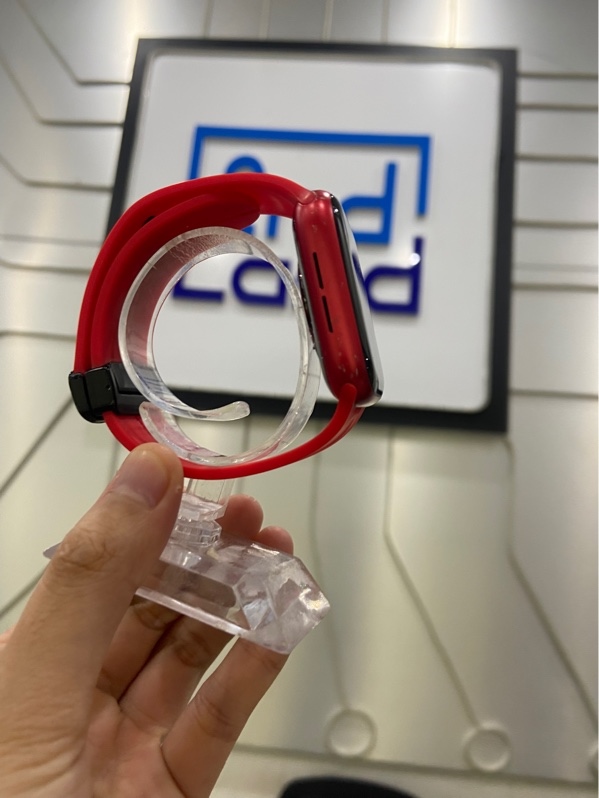 Đồng hồ Apple Watch Series 6/44mm - GPS - Pin 100% - Viền nhôm - Màu đỏ - Ngoại hình: 97% - Xước viền - Body