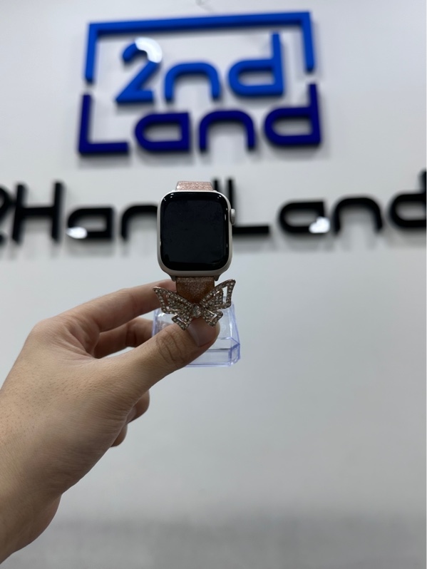 Đồng hồ Apple Watch Series 7/41mm - CH/A - 32GB - Bản GPS - Pin 96% - Màu startlight - Ngoại hình 98% - Kèm sạc