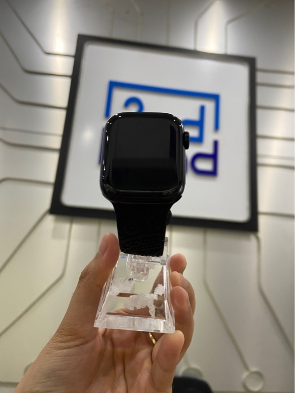 Đồng hồ Apple Watch Series 7/41mm - GPS - Pin 100% - Viền nhôm - Màu xanh - Ngoại hình: 98% - Kèm sạc