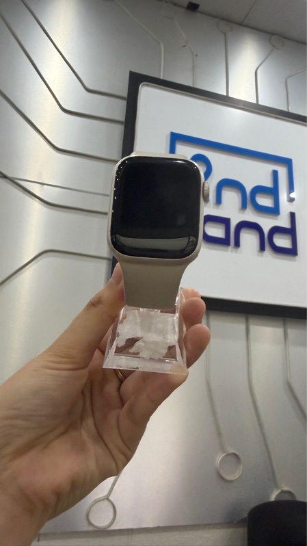 Đồng hồ Apple Watch Series 7/41mm - GPS - Pin 89% - Viền nhôm - Màu bạc - Ngoại hình: 98% - Kèm sạc