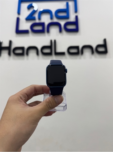 Đồng hồ Apple Watch Series 7/41mm - LL/A - Bản GPS - Pin 90% - Viền nhôm - Màu xanh - Ngoại hình 98% - Kèm sạc