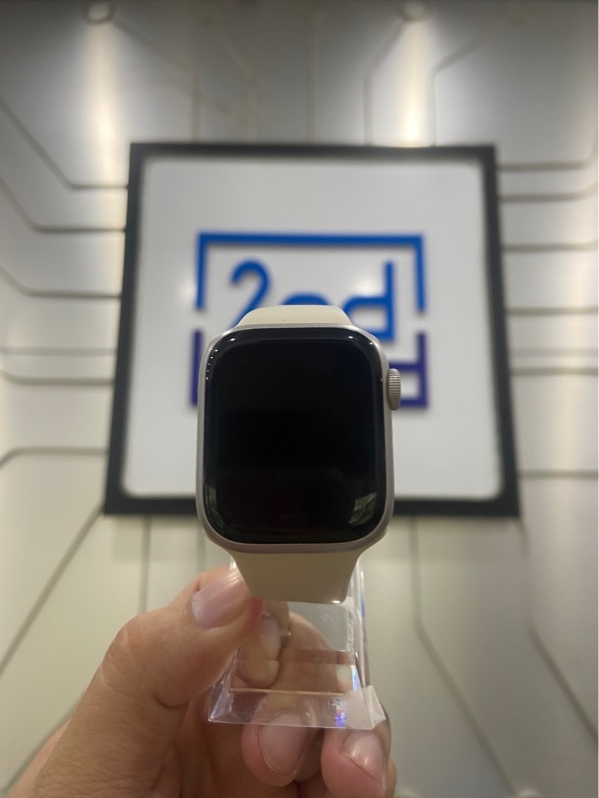 Đồng hồ Apple Watch Series 7/41mm - LL/A - GPS - Pin 100% đã thay - Màu trắng - Ngoại hình: 97% - Body