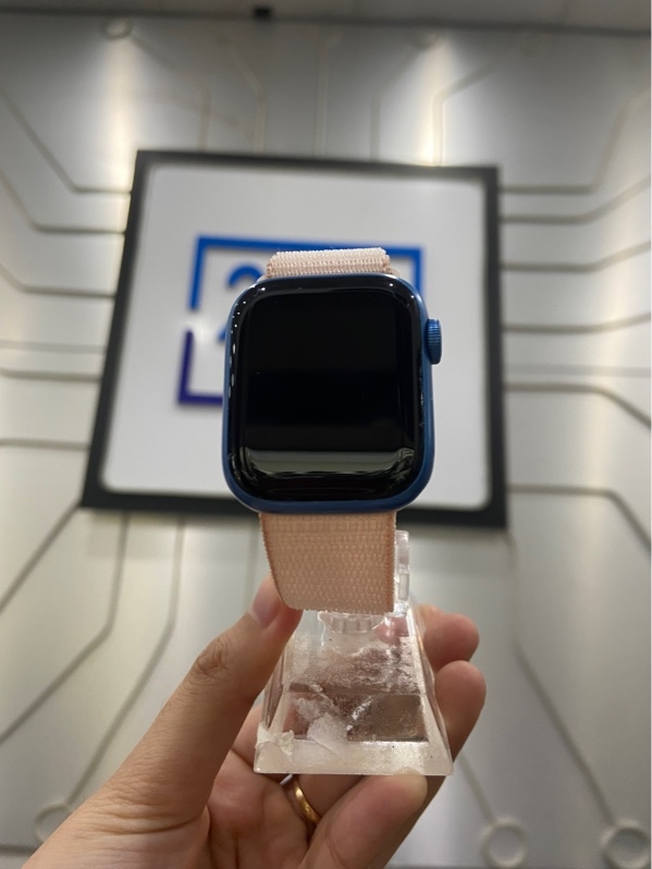 Đồng hồ Apple Watch Series 7/41mm - LL/A - GPS - Pin 100% thay new - Màu xanh - Ngoại hình: 98% - Kèm sạc