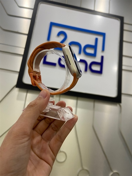 Đồng hồ Apple Watch Series 7/41mm - LL/A - GPS - Pin 87% - Viền nhôm - Màu trắng - Ngoại hình: 97% - Kèm sạc 1