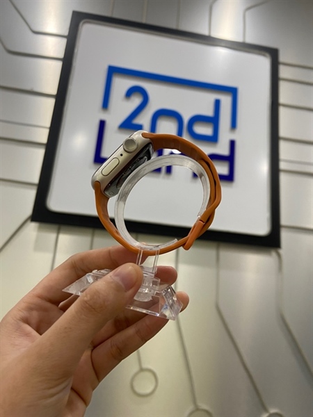 Đồng hồ Apple Watch Series 7/41mm - LL/A - GPS - Pin 87% - Viền nhôm - Màu trắng - Ngoại hình: 97% - Kèm sạc 2