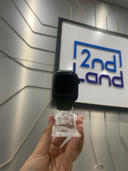 Đồng hồ Apple Watch Series 7/41mm - LL/A - LTE ( không hỗ trợ esim ) - Pin 100% - Viền nhôm - Màu xanh - Ngoại hình: 98% - Body - Kèm sạc