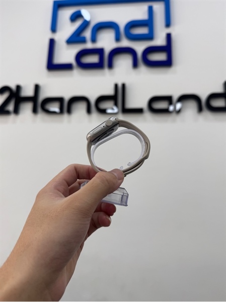 Đồng hồ Apple Watch Series 7/41mm - VN/A - Bản GPS - Watch OS 26.0.2 - Pin 91% - Viền nhôm - Màu trắng - Ngoại hình 98% - Kèm sạc 2