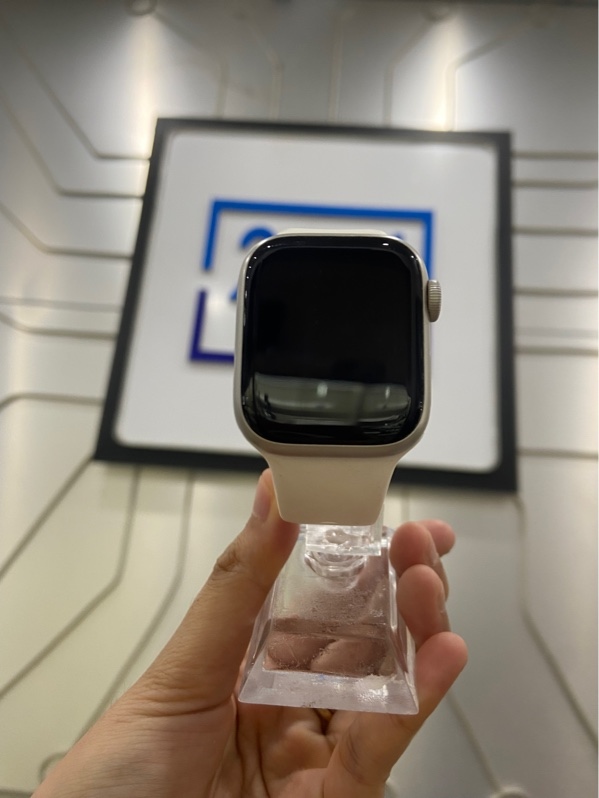 Đồng hồ Apple Watch Series 7/41mm - VN/A - Bản nhôm - GPS - Màu Bạc - Pin 100% thay new - Ngoại hình: 98% - Body