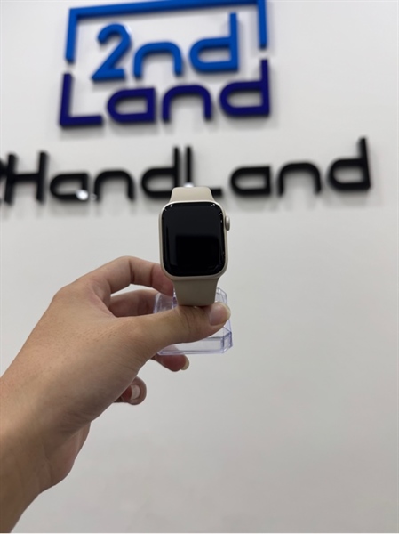 Đồng hồ Apple Watch Series 7/41mm - VN/A - GPS+LTE có esim - Pin 86% - Màu vàng nhạt - Ngoại hình 98% - Kèm sạc