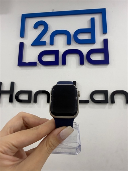 Đồng hồ Apple Watch Series 7 - 41mm - VN/A - GPS - Màu starlight - Pin 100% - Ngoại hình 98% - Kèm sạc linh kiện
