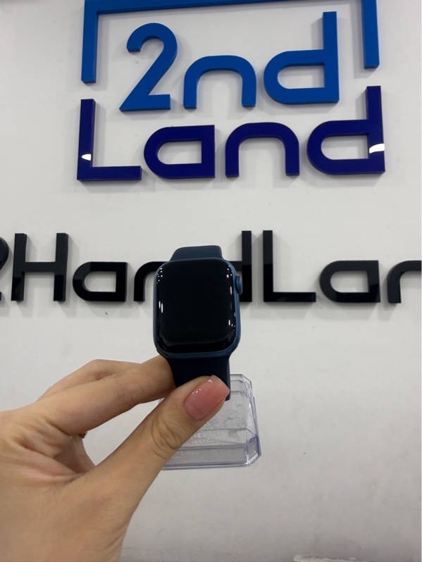Đồng hồ Apple Watch Series 7 - 41mm - VN/A - GPS - Màu xanh - Pin thay 100% - Ngoại hình 98% - cấn 1 góc - Kèm sạc