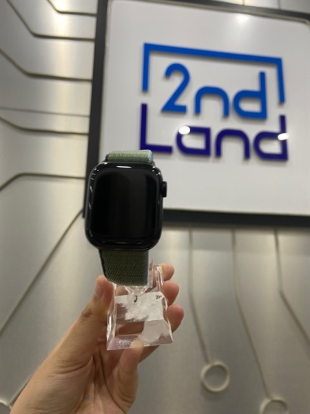 Đồng hồ Apple Watch Series 7/41mm - VN/A - GPS - Pin 86% - Viền nhồm - Màu đen - Ngoại hình: 98% - Body - Kèm sạc
