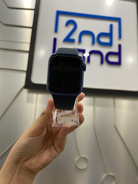 Đồng hồ Apple Watch Series 7/41mm - VN/A - GPS - Pin 93% - Màu xanh - Ngoại hình: 97.5% - Kèm sạc
