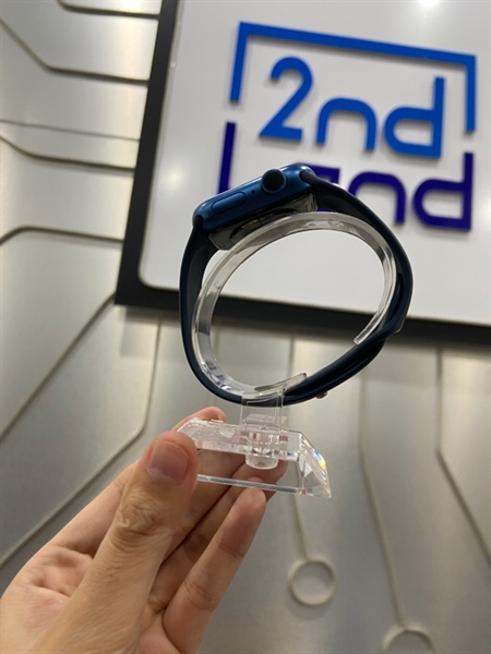 Đồng hồ Apple Watch Series 7/41mm - VN/A - GPS - Pin 93% - Màu xanh - Ngoại hình: 97.5% - Kèm sạc 2