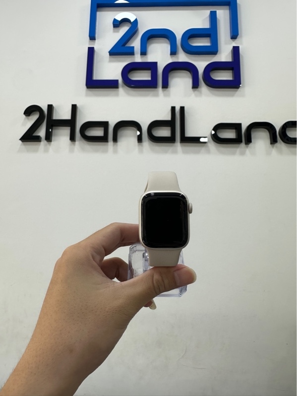 Đồng hồ Apple Watch Series 7/41mm - VN/A - LTE có esim - Pin 88% - Viền nhôm - Màu Starlight - Ngoại hình 97% - Fullbox