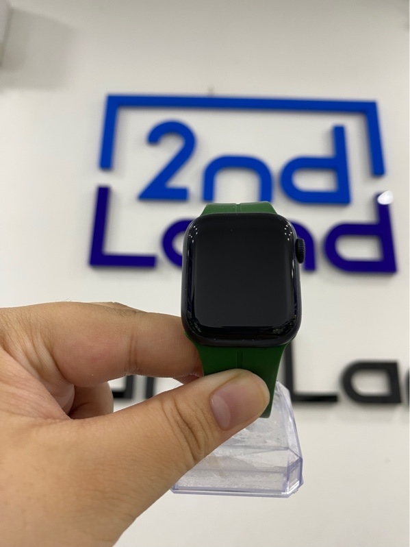 Đồng hồ Apple Watch series 7 - 41mm - ZP/A - GPS - 32GB - Màu xanh đen - Pin 83% - Ngoại hình 97% - Vỏ trầy nhiều - Kèm sạc linh kiện