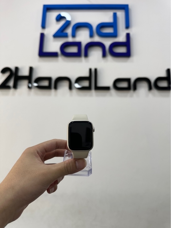 Đồng hồ Apple Watch Series 7/45mm - CH/A - LTE (hỗ trợ esim) - WatchOS 26.3 - Pin 91% - Màu starlight - Ngoại hình 98% - Body