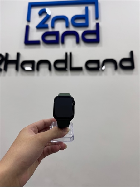 Đồng hồ Apple Watch Series 7/45mm - LL/A - Bản GPS - Pin 92% - Viền nhôm - Màu xanh lục - Ngoại hình 98% - Kèm sạc
