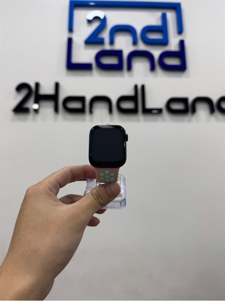 Đồng hồ Apple Watch Series 7/45mm - LL/A - Bản GPS - Pin 99% - Viền nhôm - Màu xanh - Ngoại hình 98% - Kèm sạc