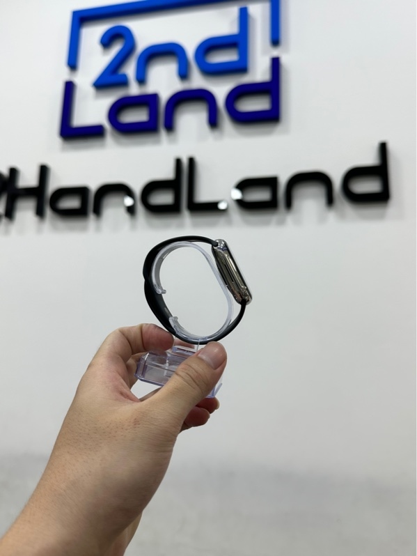 Đồng hồ Apple Watch Series 7/45mm - LL/A - Bản LTE không hỗ trợ esim - Pin 100% thay new - Viền thép - Màu bạc - Ngoại hình 98% - Kèm sạc