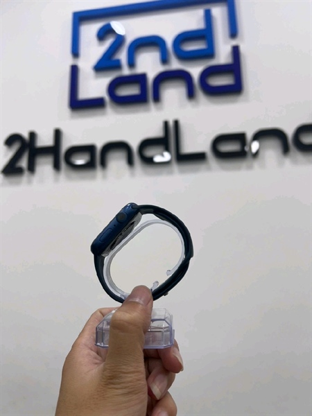 Đồng hồ Apple Watch Series 7/45mm - LL/A - GPS - Pin 92% - Viền nhôm - Màu xanh - Ngoại hình 98% - Kèm sạc 2