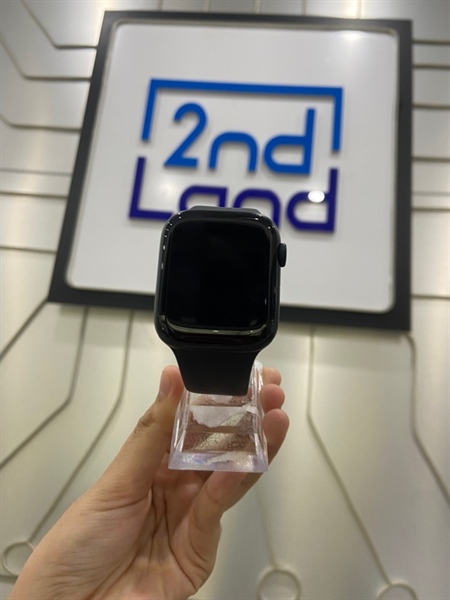 Đồng hồ Apple Watch Series 7/45mm - LTE ( có esim ) - Pin 85% - Viền nhôm - Màu đen - Ngoại hình: 98% - Kèm sạc