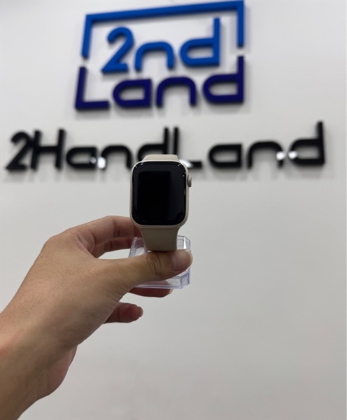 Đồng hồ Apple Watch Series 7/45mm - PA/A - Bản LTE hỗ trợ esim - Pin 84% - Màu trắng - Ngoại hình 98% - Kèm sạc
