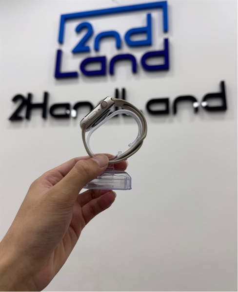 Đồng hồ Apple Watch Series 7/45mm - PA/A - Bản LTE hỗ trợ esim - Pin 84% - Màu trắng - Ngoại hình 98% - Kèm sạc 1