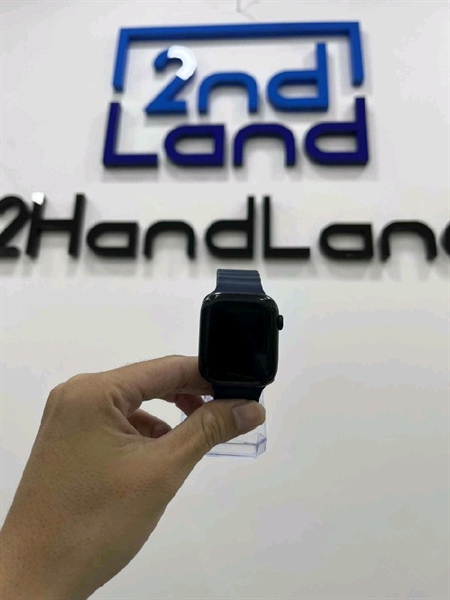 Đồng hồ Apple Watch Series 7/45mm - PA/A - Ceramic case - LTE ( esim ) - Viền nhôm - Pin 89% - Màu xanh - Ngoại hình 97.5% - Box + Sạc