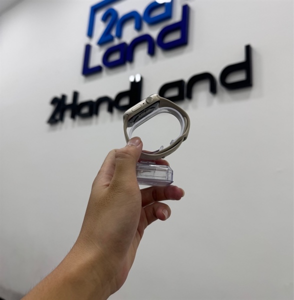 Đồng hồ Apple Watch Series 7/45mm - VN/A - Bản GPS - Pin 95% - Viền nhôm - Màu trắng - Ngoại hình 98% - Fullbox 2