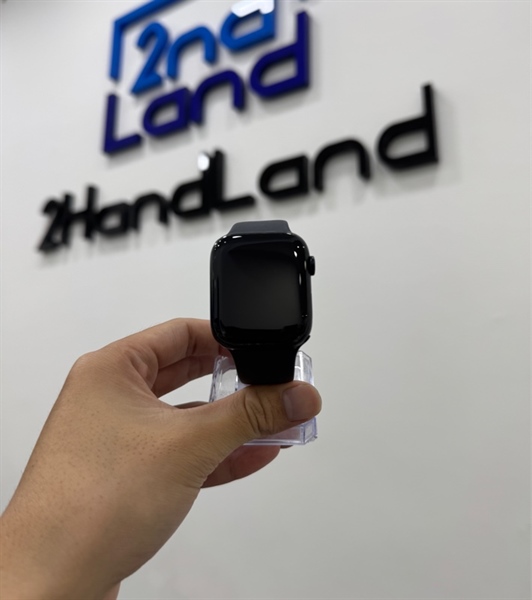 Đồng hồ Apple Watch Series 7/45mm - VN/A - Bản LTE có esim - Pin 85% - Viền nhôm - Màu đen - Ngoại hình 98% - Kèm sạc