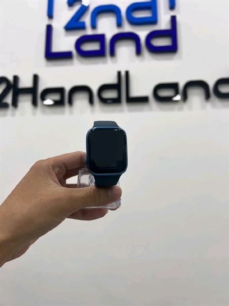 Đồng hồ Apple Watch Series 7/45mm - VN/A - Cellular - GPS ( có esim ) - Viền nhôm - Pin 97% - Màu xanh - Ngoại hình 97% - Kèm sạc