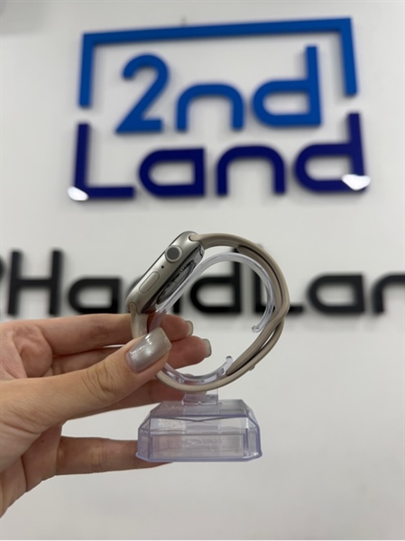 Đồng hồ Apple Watch series 7 - 45mm - VN/A - GPS - 32GB - Màu Starlight - Pin thay 100% - Ngoại hình 98% - Kèm sạc 1